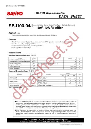 SBJ100-04J datasheet  